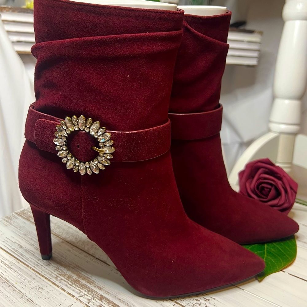 NWT Red Booties - Size 6
